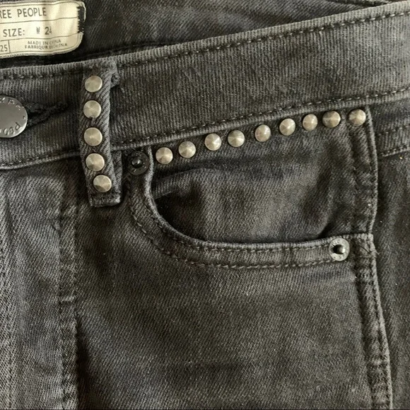 Free People Studded Payton Skinny Jeans - Picture 9 of 14